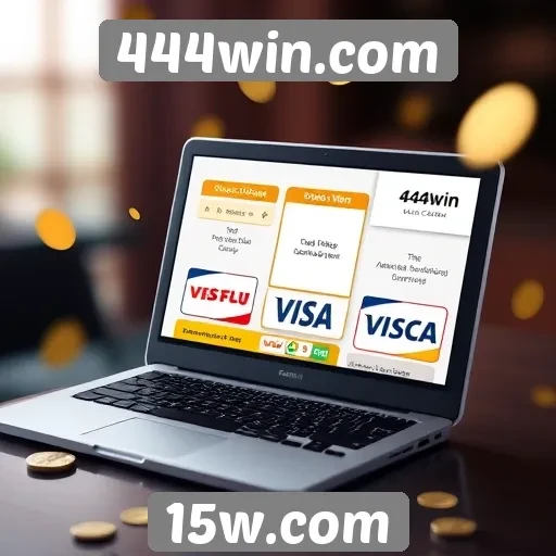Métodos de pagamento disponíveis no site 444win.com